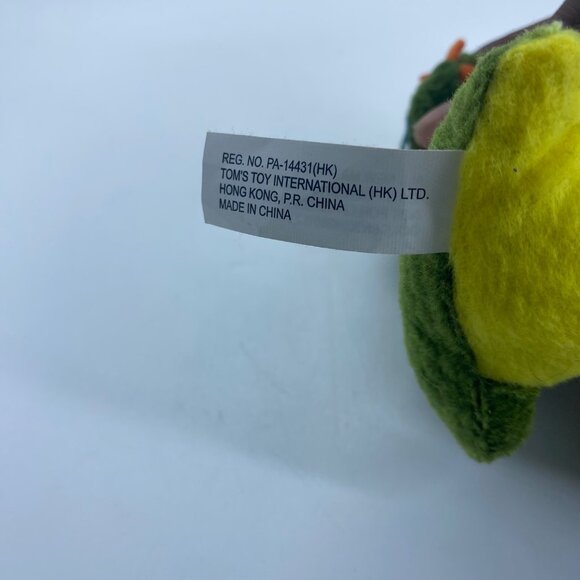 Green Baby Dinosaur T-Rex Tyrannosaurus Rex Plush Stuffed Animal Tom's Toy - Picture 3 of 8